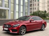 Xe Mercedes C300 AMG sản xuất và đăng kí lần đầu 2015, màu đỏ