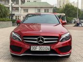 Xe Mercedes C300 AMG sản xuất và đăng kí lần đầu 2015, màu đỏ