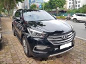 Sàn Ô Tô Hà Nội bán Hyundai Santafe bản 2.4AT máy xăng đặc biệt, màu đen, sản xuất năm 2017 hai cầu