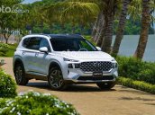 Bán ô tô Hyundai Santa Fe sản xuất 2021 máy 2.5 xăng cao cấp, màu trắng