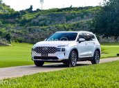 Bán ô tô Hyundai Santa Fe sản xuất 2021 máy 2.5 xăng cao cấp, màu trắng