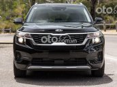 Bán xe Kia Seltos 1.4 Turbo Deluxe đời 2021, màu đen, giá 615tr