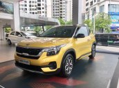 Bán ô tô Kia Seltos 1.4 Turbo Premium sản xuất 2021, màu vàng, giá tốt