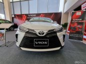 Toyota Vios 2021 tổng khuyến mại tiền mặt+ phụ kiện chính hãng full option lên đến 55tr đồng trong T9, xe giao ngay