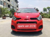Bán Chevrolet Spark Van 2018, màu đỏ