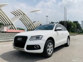 Bán Audi Q5 sx 2013 màu trắng, nội thất nâu cực đẹp