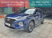 Bán xe Hyundai Santa Fe sản xuất 2019, màu xanh lam