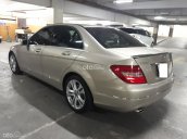 Mercedes C200, model 2013, màu vàng ánh kim, số tự động