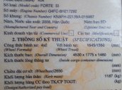 Bán xe Kia Forte sản xuất 2009 chính chủ, không qua môi giới