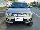 Bán Mitsubishi Pajero Sport MT năm sản xuất 2016, màu ghi vàng