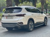 Bán xe Hyundai Santa Fe 2.2L máy dầu năm 2020, màu trắng, xe siêu lướt, giá siêu tốt