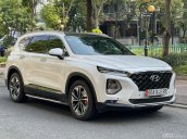 Bán xe Hyundai Santa Fe 2.2L máy dầu năm 2020, màu trắng, xe siêu lướt, giá siêu tốt