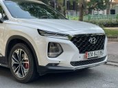 Bán xe Hyundai Santa Fe 2.2L máy dầu năm 2020, màu trắng, xe siêu lướt, giá siêu tốt