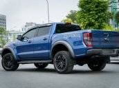 Bán xe Ford Ranger Raptor năm 2019, màu xanh, động cơ hộp số nguyên bản, giấy tờ đầy đủ hợp pháp lý