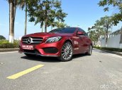 Cần bán gấp Mercedes-Benz C300 AMG năm 2018, màu đỏ, siêu lướt như mới, full lịch sử bảo dưỡng hãng