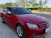 Xe Mercedes-Benz C200 sản xuất 2009, màu đỏ, giá chỉ 325 triệu