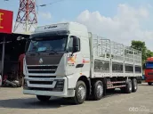 Xe tải thùng 4 chân howo TH7 2025 mới thùng cao 2.53 mét
