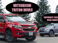 So sánh xe Mitsubishi Triton MIVEC 2017 và Chevrolet Colorado High Country 2017 - Bán tải thời đại mới và cũ