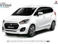 Rò rỉ ảnh phác họa MPV Suzuki Ertiga 2018 thế hệ mới 
