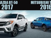 So sánh xe Mitsubishi Triton MIVEC 2017 và Mazda BT-50 2016: Xe Nhật đại chiến