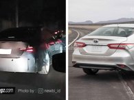 Toyota Camry đời mới trùm kín chạy thử