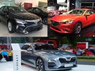 So sánh giá xe VinFast LUX A2.0 với các đối thủ trong tầm giá 800 triệu