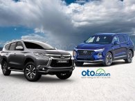 So sánh Hyundai SantaFe 2019 và Mitsubishi Pajero Sport 2019