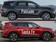 Nhìn nhanh thông số xe Hyundai Palisade và Santa Fe 2019 Nhìn nhanh thông số xe Hyundai Palisade và Santa Fe 2019