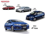 Honda City các thế hệ thay đổi gì?