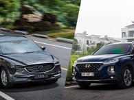 So sánh xe Mazda CX-8 2019 và Hyundai Santa Fe 2019