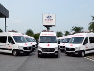 Cận cảnh dàn xe cứu thương Hyundai Thành Công tặng các bệnh viện tuyến đầu chống dịch Covid-19