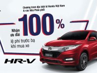 Honda Việt Nam ưu đãi 100% lệ phí trước bạ cho HR-V trong tháng 2/2022