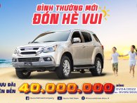 Khách mua xe Isuzu mu-X trong tháng 4 được hỗ trợ đến 40 triệu đồng