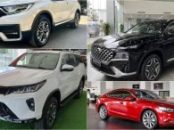 Loạt xe mới giảm giá hơn 100 triệu đồng trong tháng 2: Hyundai Santa Fe, Toyota Fortuner đều có tên