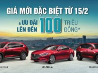 Mazda giảm giá loạt xe chủ lực và tăng ưu đãi giá lên tới 100 triệu đồng