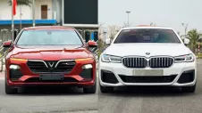VinFast Lux A2.0 2021 vs BMW 5 Series 2021 cũ: 'Con cưng' Việt Nam có đánh bại 'Hoàng tử' Đức?