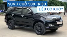 500 triệu có đủ để “ngắm” xe 7 chỗ?