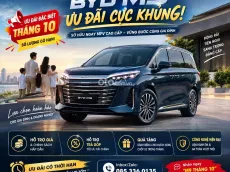 THÁNG 10 – BYD M9 ƯU ĐÃI “KHỦNG” LIÊN HỆ 0853360135