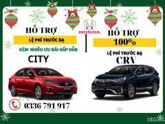 KHUYẾN MÃI KHỦNG CUỐI NĂM DÀNH CHO HONDA CITY VÀ HONDA CRV