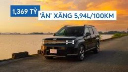 Hyundai Santa Fe Hybrid tại Việt Nam có giá 1,369 tỷ, tiết kiệm xăng đáng nể