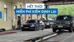 Hết thời ô tô được miễn phí kiểm định lại trong ngày