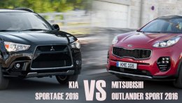 So sánh xe Kia Sportage 2016 và Mitsubishi Outlander Sport 2016 - Đã hết thời xe Hàn lép vế
