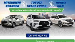 So sánh Honda BR-V, Mitsubishi Xpander và Toyota Veloz Cross: Đại chiến xe Nhật trong phân khúc MPV