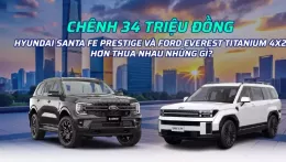 Chênh 34 triệu đồng, Hyundai Santa Fe Prestige và Ford Everest Titanium 4x2 hơn thua nhau những gì?
