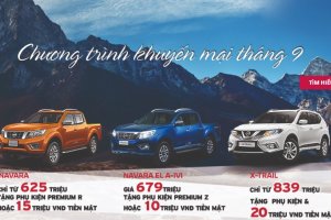 Nissan Việt Nam khuyến mại tháng 9/2019: Ưu đãi đồng loạt cao nhất 20 triệu đồng