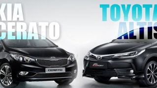 Đại chiến Nhật -Hàn:Toyota Corolla Altis 2017 và Kia Cerato 2017, nên mua xe nào?