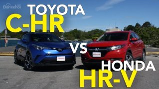 So sánh ưu nhược điểm, giá xe Toyota C-HR 2018 và Honda HR-V 2018 trước khi mua