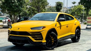 Cận cảnh siêu SUV Lamborghini Urus vàng Giallo Auge vừa về Việt Nam với trang bị carbon 'xịn xò'