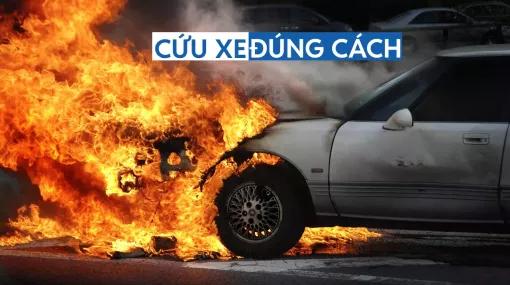 Cháy xe xăng và xe điện: Dập lửa sao cho đúng?