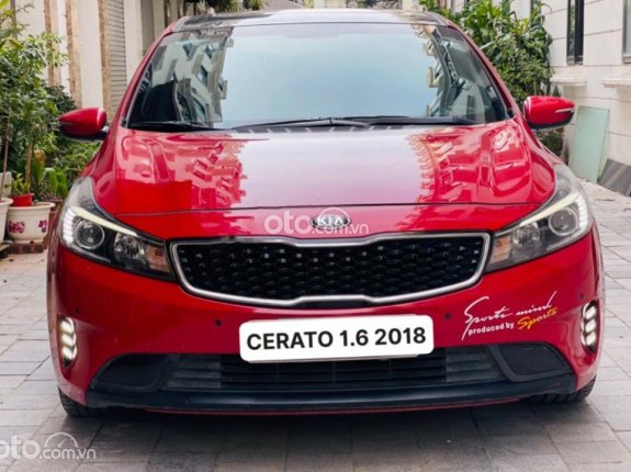 Bán xe Kia Cerato 1.6 AT đời 2018, màu đỏ  